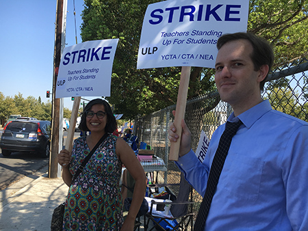 labor law attorneys attending a strike